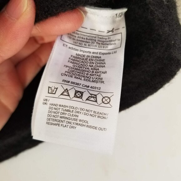 Adidas Logo Spell Out Wool Crop Top Size XS - Picture 8 of 9